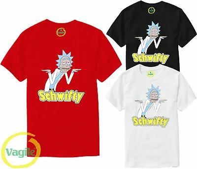 Buy Rick And Morty T-Shirt Funny Schwifty Parody Tee Cartoon Tv Show Mens Tee Top • 7.99£