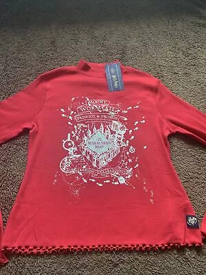 Buy BNWT Harry Potter @ M&S Girls Age 15-16 Red Multi Long Sleeved Top • 8.99£