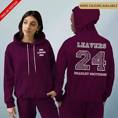 Buy CUSTOM 2024 Leavers Hoodie School Varsity College Hoodie Graduation Jumper Names • 16.90£
