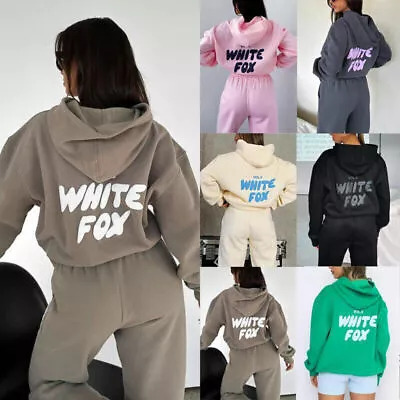Buy 2PCS White Fox Boutique Hoodie Sweatshirt Pullover Hoodies Ladies Tracksuit UK 5 • 20.45£