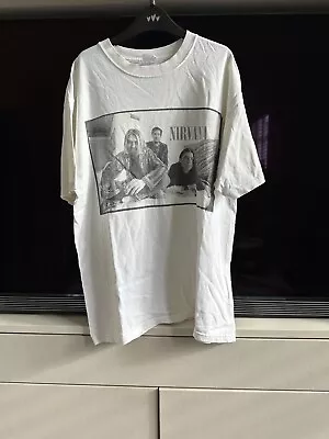 Buy Vintage Nirvana Band T-shirt 1996 Size L • 300£