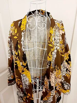 Buy Ladies Beautiful George Size 16 Floral Casual Lightweight Jacket, Lovely Item • 4.50£