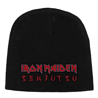 Buy Iron Maiden Senjutsu Black Beanie Hat OFFICIAL • 17.99£
