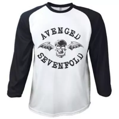 Buy Avenged Sevenfold Death Bat Baseball Longsleeve T-shirt Extra Large Metal Rock • 13.30£