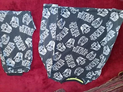 Buy Boys Star Wars Pyjama Set 7-8 Long Sleeve Grey X2 • 2.99£