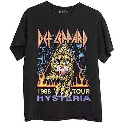Buy Def Leppard Hysteria 88 Black T-Shirt NEW OFFICIAL • 16.59£
