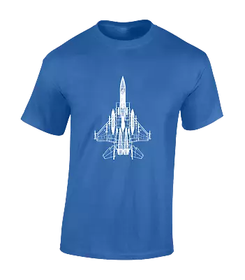Buy Fighter Jet Blueprint Mens T Shirt Tornado Pilot Raf Airforce Plane Army Navy • 7.99£