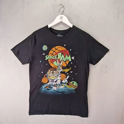 Buy Space Jam Looney Tunes T Shirt Mens Medium Black Taz Bugs Daffy Basketball • 22.99£