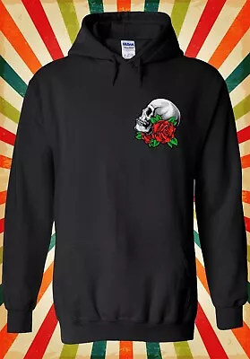 Buy Skull Roses Pocket Gothic Funny Cool Men Women Unisex Top Hoodie Sweatshirt 3093 • 17.95£