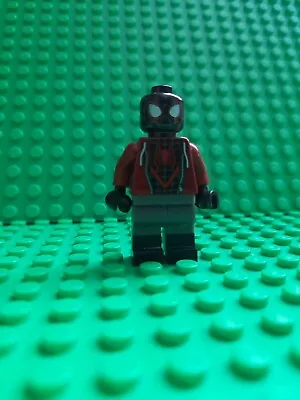Buy LEGO Miles Morales Minifigure Spider-Man Red Hoodie 76171 - Missing Hood. • 4.99£
