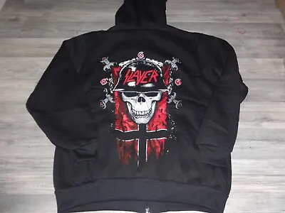 Buy Slayer Zipper Hoodie Zip Jacke Thrash Metal Venom Exodus Vektor Havok Sodom • 51.89£
