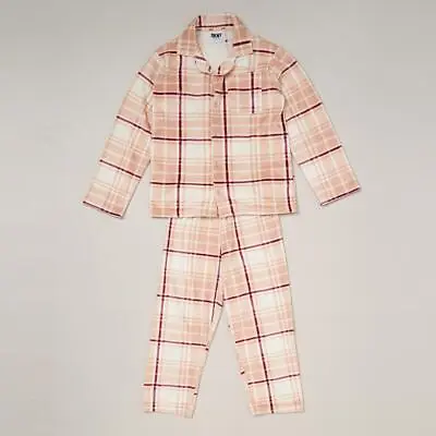 Buy DKNY Girls Check Minky Soft Pyjama Set Age 3-7 Yrs Long Sleeve Kids Sleepover PJ • 25£