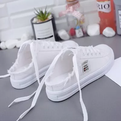 Buy Women Backless Sneakers Mule Trainers Casual Sports Lazy Shoes Slip On Outdoor • 19.81£