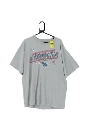 Buy Vintage NFL Team Apparel Men's T-Shirt XL Grey Graphic 100% Cotton Basic • 12.69£