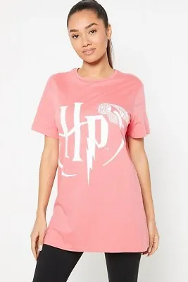 Buy Harry Potter Logo Pink T-Shirt • 5.99£