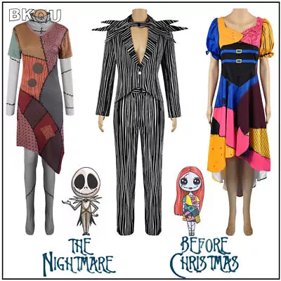 Buy The Nightmare Before Christmas Sally Cosplay Outfits Dress Role Play Partywear • 70.67£