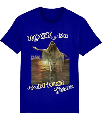 Buy Fleetwood Mac Gold Dust Woman Rock On Stevie Nicks Unisex T Shirt Vinyl Rumours • 21.75£