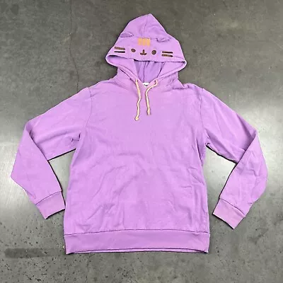 Buy Pusheen Hoodie Adult Medium Purple Cat Long Sleeve Hooded Pockets Preowned • 14.17£
