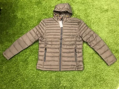 Buy Mens Dark Green Hooded Full Zip Puffer Jacket - Size Large - Brand New With Tags • 11.99£
