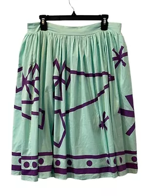 Buy The Dress Shop Alice In Wonderland Mad Tea Party Teacup Skirt Green/Purple XL • 86.86£