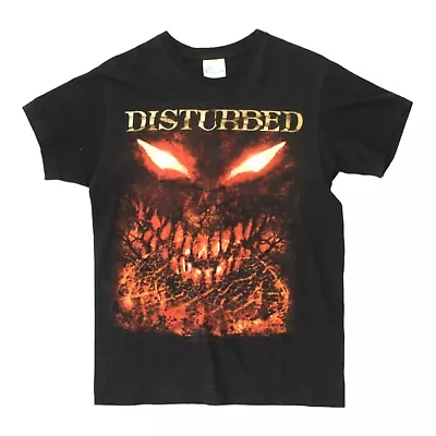 Buy Disturbed Mens Black Tshirt | Vintage Metal Rock Music Band Tee VTG • 25£