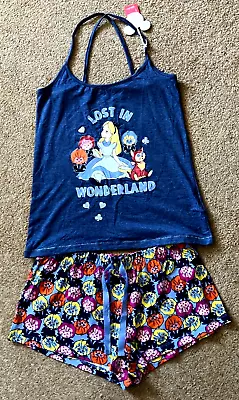 Buy Brand New With Tags Primark Alice In Wonderland Shortie Pj's Size Small • 3£