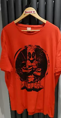 Buy Mens XXL Marvel Deadpool Red Tee Shirt • 3.99£