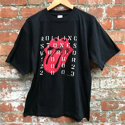 Buy Vintage Rolling Stones Tour T Shirt Medium 2002-2003 Black Concert • 29.99£