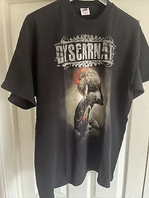 Buy Dyscarnate T Shirt Enduring The Massacre XL VGC Gildan Heavy Cotton Death Metal • 9.95£