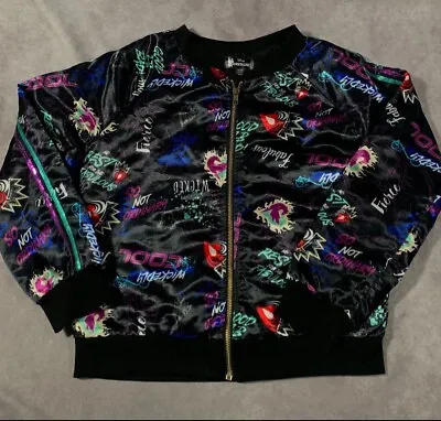 Buy Disney Descendants 3 Bomber Jacket Sequins Wickedly Cool - Girls 14 Large • 7.01£