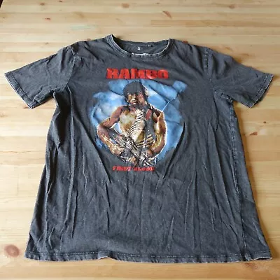Buy Vintage RAMBO Movie Tshirt 1982 RAMBO Film Tshirt S Sylvester Stallone Tshirt S • 112.81£
