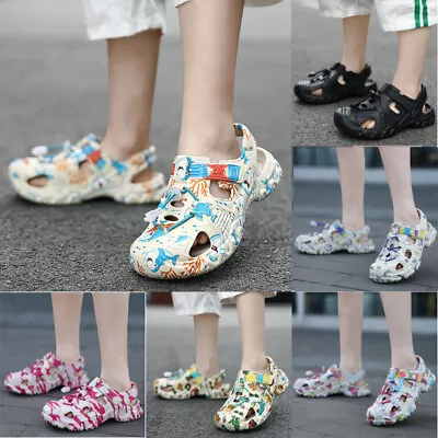 Buy Boys Girls Clog Mules Slipper Garden Beach Sandals Children Shower Shoes UK Sell • 11.49£