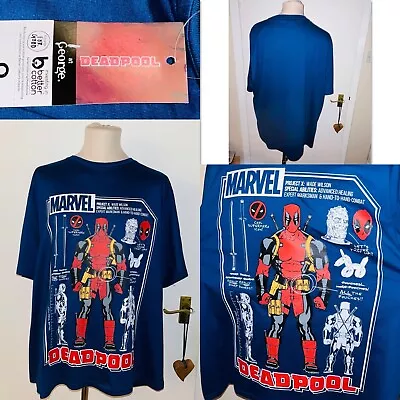 Buy Deadpool Marvel T-shirt 3XL Xxxl 4XL Xxxxl New • 12£
