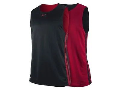Buy Nike Vest Hustle Basketball Shirt Reversible S/S T-Shirt Red Black UK S M 2XL NN • 24.99£