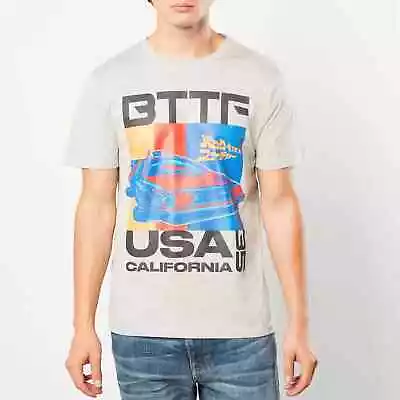 Buy BNWT Back To The Future USA Stripes Unisex T-Shirt Grey Large • 8.95£