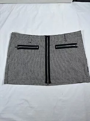 Buy Tripp NYC Daang Goodman Mini Skirt Plaid Checkered Black White Plus Size 24 Goth • 18.77£