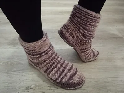 Buy Knitted Ugg Shoes With Felt Soles. • 43.43£
