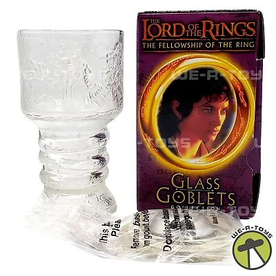 Buy The Lord Of The Rings Frodo The Hobbit Illuminated Glass Goblet 2001 NEW • 26.01£