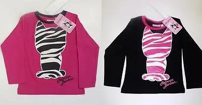 Buy Kids Long Sleeve Character Top Girls Printed Cat Shirts Size 2-6 Years • 4.49£