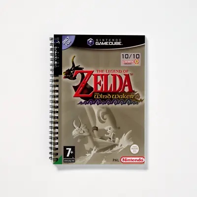 Buy Legend Of Zelda The Wind Waker  Gamecube Cover Design Spiral Notebook • 9.49£