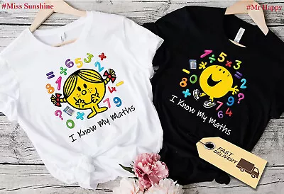 Buy Number Day Maths Day Preschool Number Day Kids Costume T-Shirt , MR Happy • 5.59£