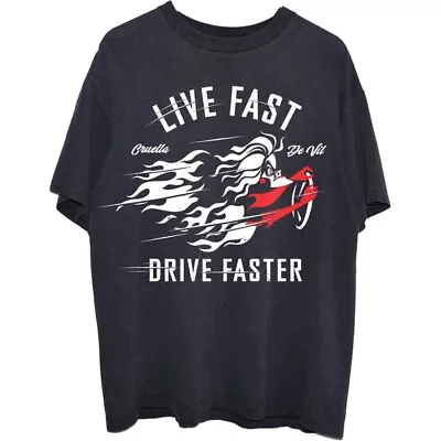 Buy 101 Dalmations Cruella Live Faster Official Tee T-Shirt Mens Unisex • 15.99£