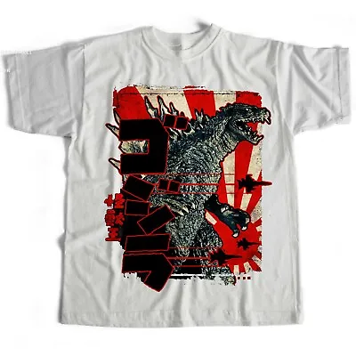 Buy Godzilla Chinese Japanese Horror Sci Fi Manga Film Movie Karate T Shirt • 5.99£