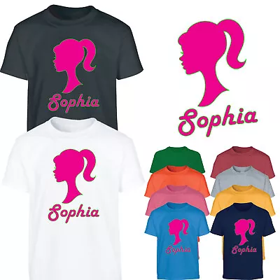 Buy Personalised Baby Doll Girls T-Shirt Custom Barbie Birhtday Party Gift Tshirt • 7.99£
