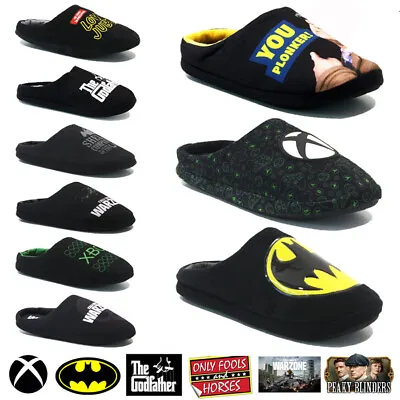 Buy Mens Xbox Batman Del Boy Novelty Slippers Warm Comfort Fleece Winter Mules Shoes • 11.95£