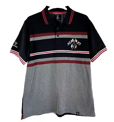 Buy Guinness Six Nations Polo Shirt Rugby Black Grey Embroidered Men’s Size M • 14.99£