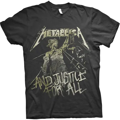 Buy Metallica Justice Vintage Black T-Shirt OFFICIAL • 16.59£