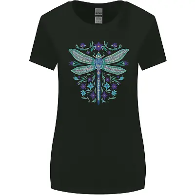 Buy A Floral Dragonfly Womens Wider Cut T-Shirt • 8.75£