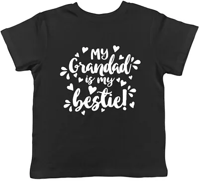 Buy My Grandad Is My Bestie Boys Girls Childrens Kids T-Shirt • 5.99£