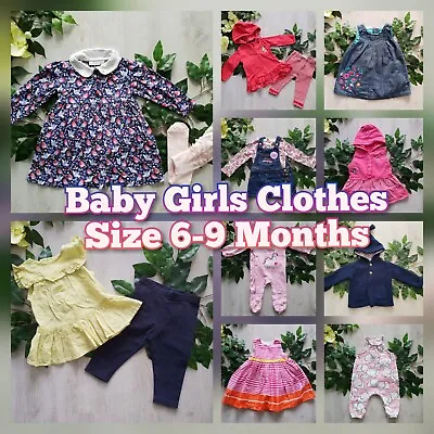 Buy Baby Girls Clothes Make Build Your Own Bundle Job Lot Size 6-9 Months Outfit Set • 1.15£